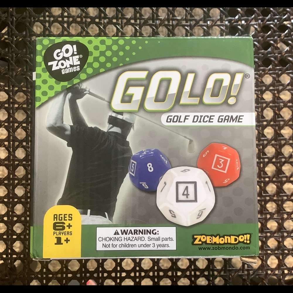 Go! Zone Games Golf Dice Game  New!